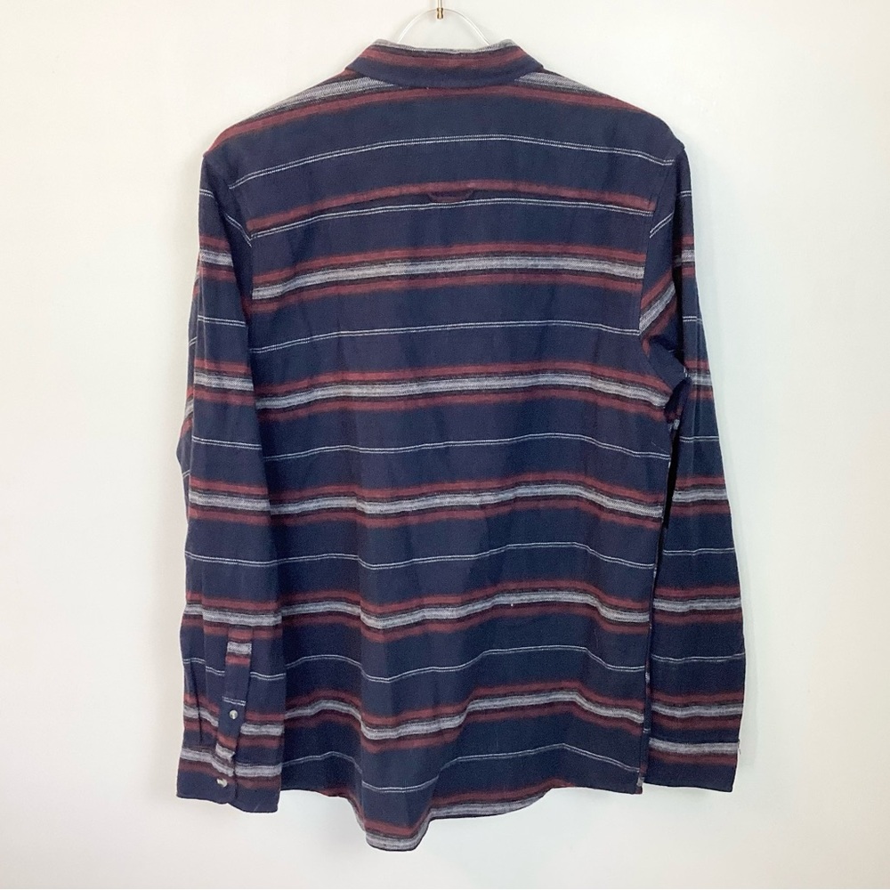 Nwt Rip Curl Steamzee Striped Button Up Flannel S… - image 6
